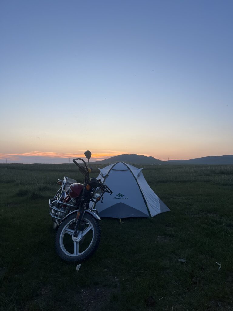 campsite in mongolia