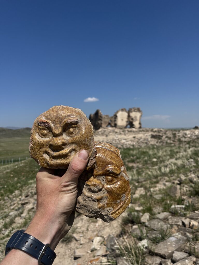 relics found at old Buddhist monastery in mongolia