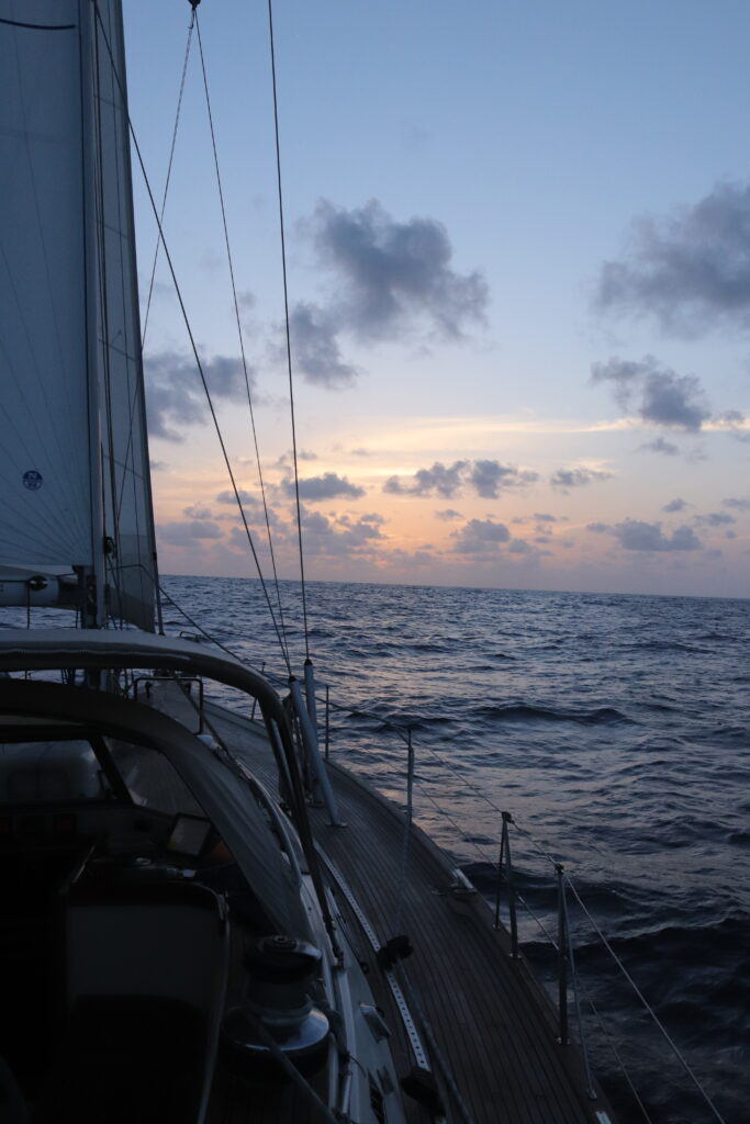 sailing in the atlantic